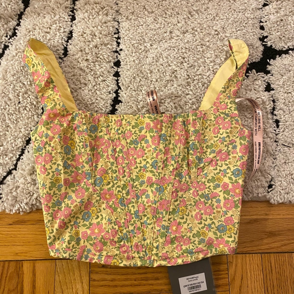 NWT House of CB Floral corset
